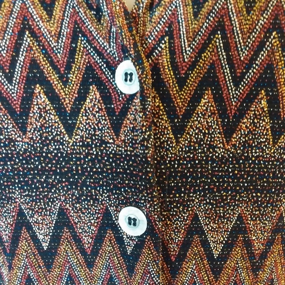 Rabbit Rabbit Rabbit Metallic Button Down Top - Picture 3 of 8